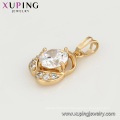 33265 Xuping vogue jewelry shop counter design images elegant gold filled pendant for wedding